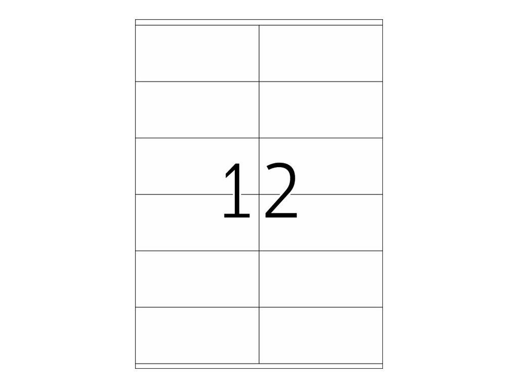 HERMA Premium - Papier - matt - permanent selbstklebend - weiß - 105 x 48 mm 300 Etikett(en) (25 Bogen x 12)