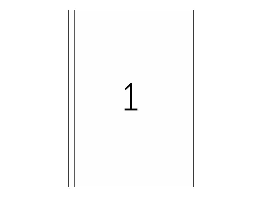 HERMA Premium - Papier - matt - permanent selbstklebend - weiß - 297 x 200 mm 100 Etikett(en) (100 Bogen x 1)