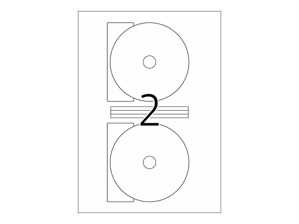 HERMA Special Maxi - Papier - matt - permanent selbstklebend - weiß - 116 mm rund 200 Etikett(en) (100 Bogen x 2)