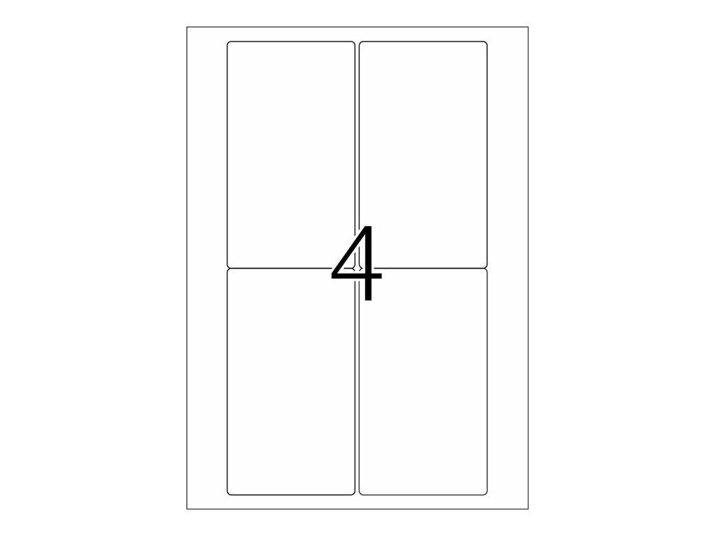 Einfaches Strichdiagramm eines vierschaligen Fensters mit der Bezeichnung „4
