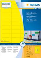 HERMA 4544, Gelb, Abgerundetes Rechteck, Matte, 45,7 mm, 21,2 mm, 4800 Stück(e)