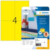 HERMA 4561, Gelb, Rechteck, A4, Universal, Matte, Laser/Inkjet