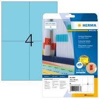 HERMA 4563, Blau, Rechteck, A4, Universal, Matte, Laser/Inkjet