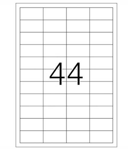HERMA 4581, Weiß, Selbstklebendes Druckeretikett, A4, Rechteck, 440 Stück(e), 10 Stück(e)