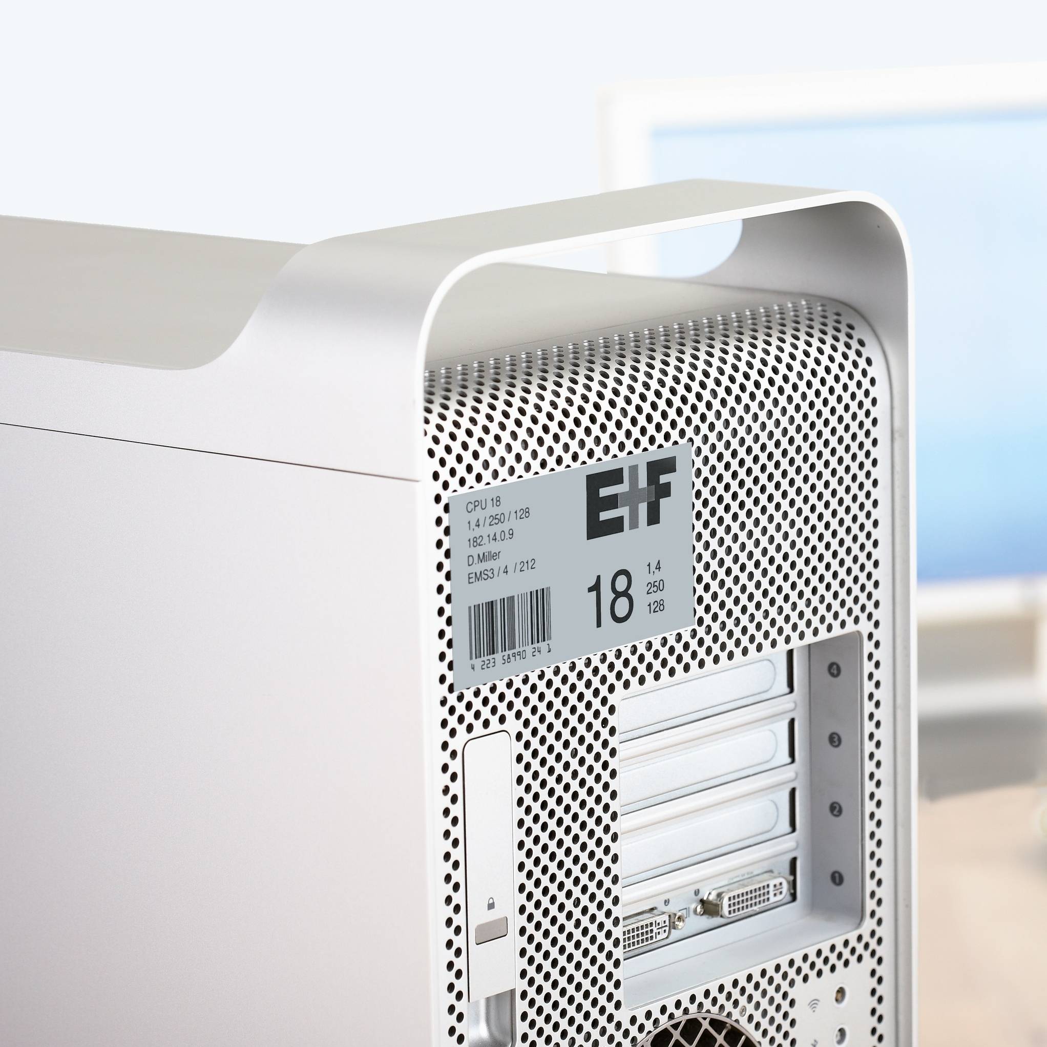 HERMA 4593, Silber, Rechteck, A4, Universal, Polyester, Matte