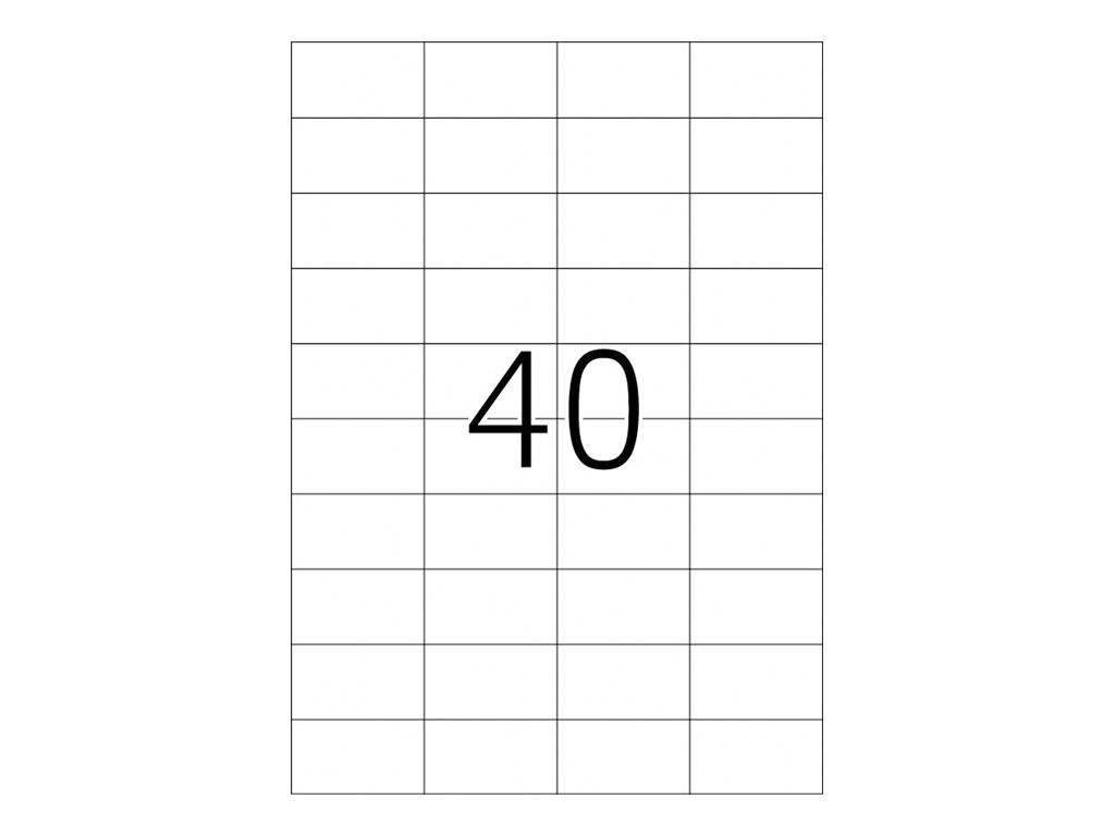 Ein leeres Diagrammgitter mit der Zahl „40