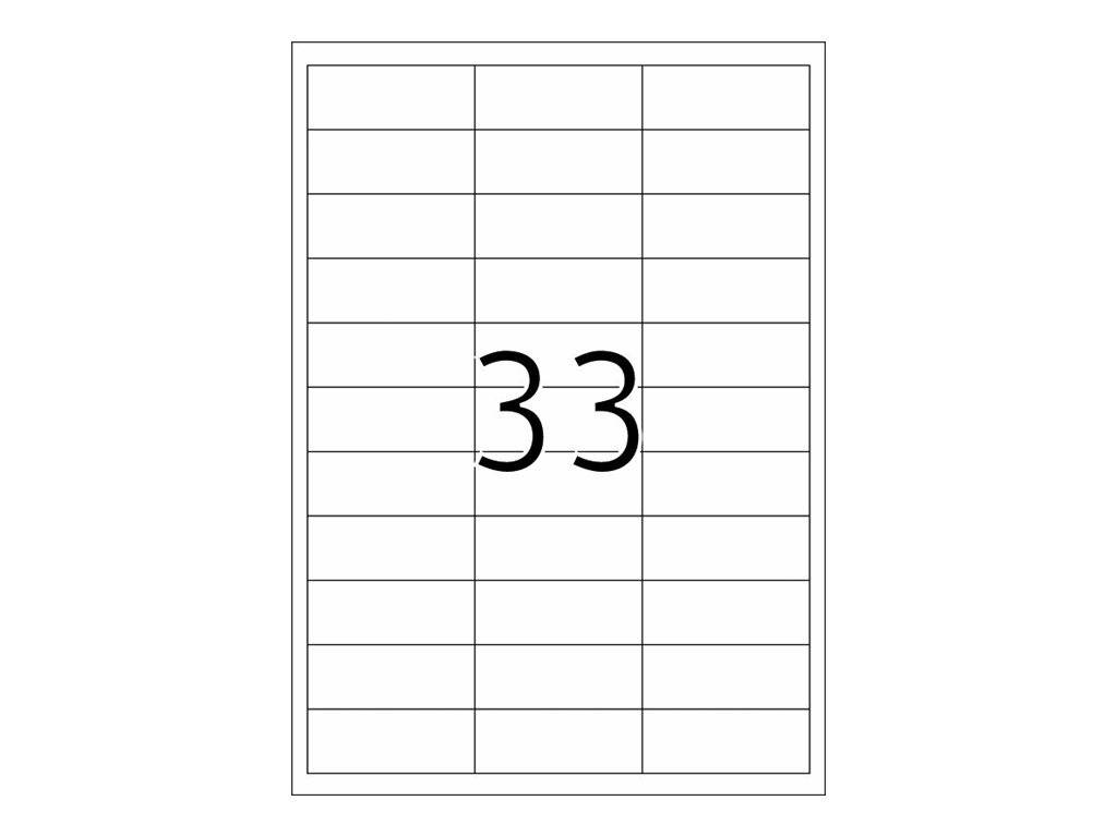 HERMA Premium - Papier - matt - permanent selbstklebend - weiß - 66 x 25.4 mm 6600 Etikett(en) (200 Bogen x 33)