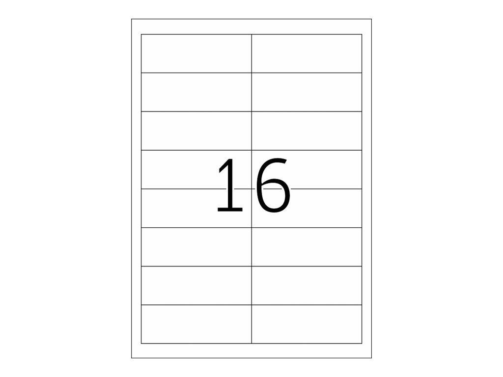 Leere Kalenderseite mit der Nummer 16 zentriert in der mittleren Zelle.