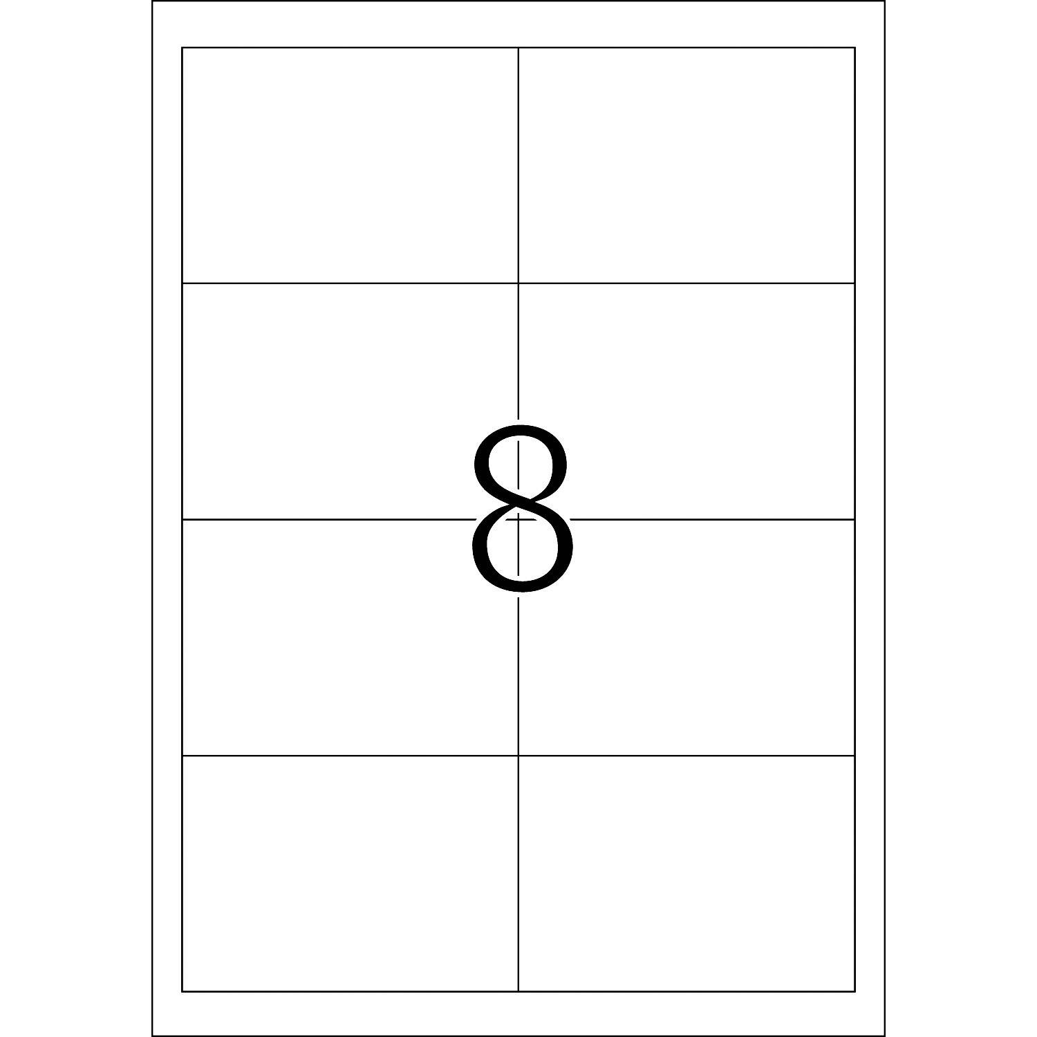 HERMA Premium - Papier - matt - permanent selbstklebend - weiß - 97 x 67.7 mm 1600 Etikett(en) (200 Bogen x 8)