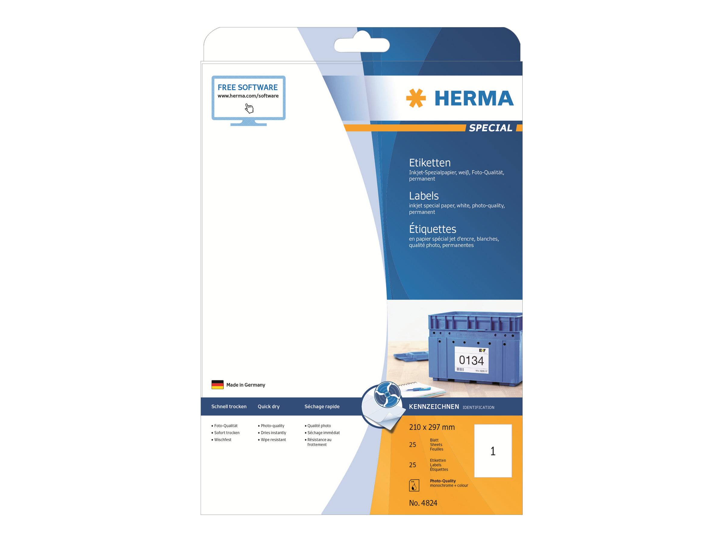 HERMA Special - Papier - matt - permanent selbstklebend - beschichtet - weiß - A4 (210 x 297 mm)