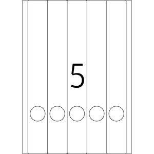 HERMA Special - Papier - matt - permanent selbstklebend - beschichtet - weiß - 38 x 297 mm - 90 g/m² - 125 Etikett(en) (25 Bogen x 5)