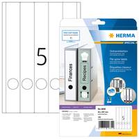 HERMA Special - Papier - matt - permanent selbstklebend - beschichtet - weiß - 38 x 297 mm - 90 g/m² - 125 Etikett(en) (25 Bogen x 5)