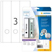 HERMA Special - Papier - matt - permanent selbstklebend - beschichtet - weiß - 61 x 297 mm - 90 g/m² - 75 Etikett(en) (25 Bogen x 3)