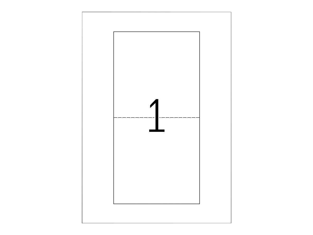 HERMA Special - High White - 121 x 242 mm 25