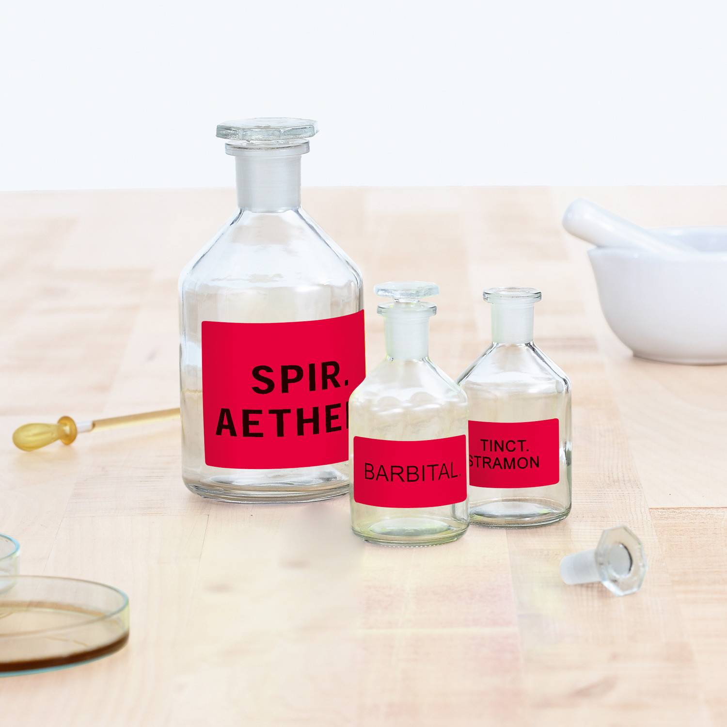 HERMA Special - Papier - matt - permanent selbstklebend - Luminous Red - 60 mm rund 240 Etikett(en) (20 Bogen x 12)