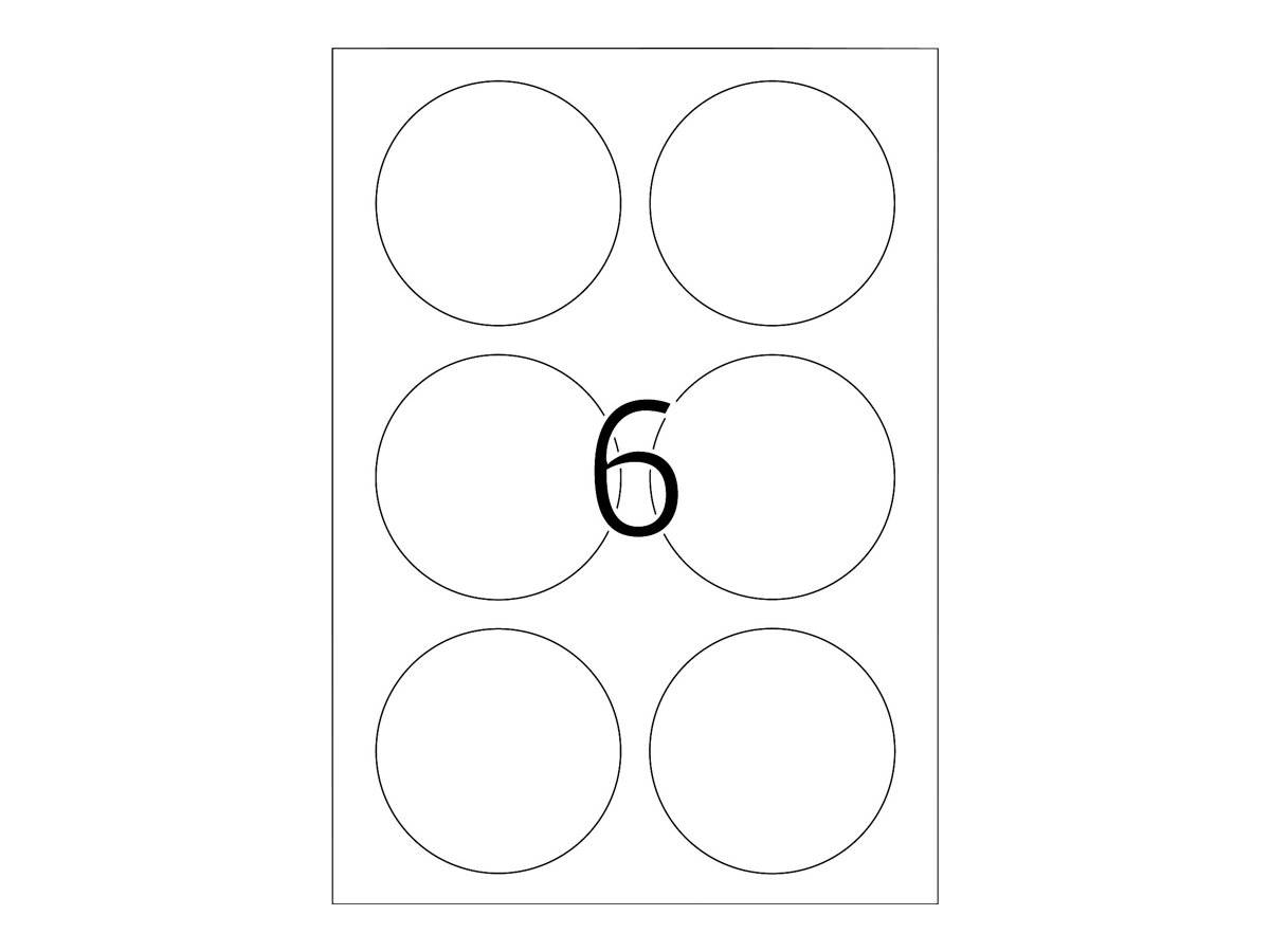 HERMA Special - Papier - matt - selbstklebend, entfernbarer Klebstoff - weiß - 85 mm rund 150 Etikett(en) (25 Bogen x 6)