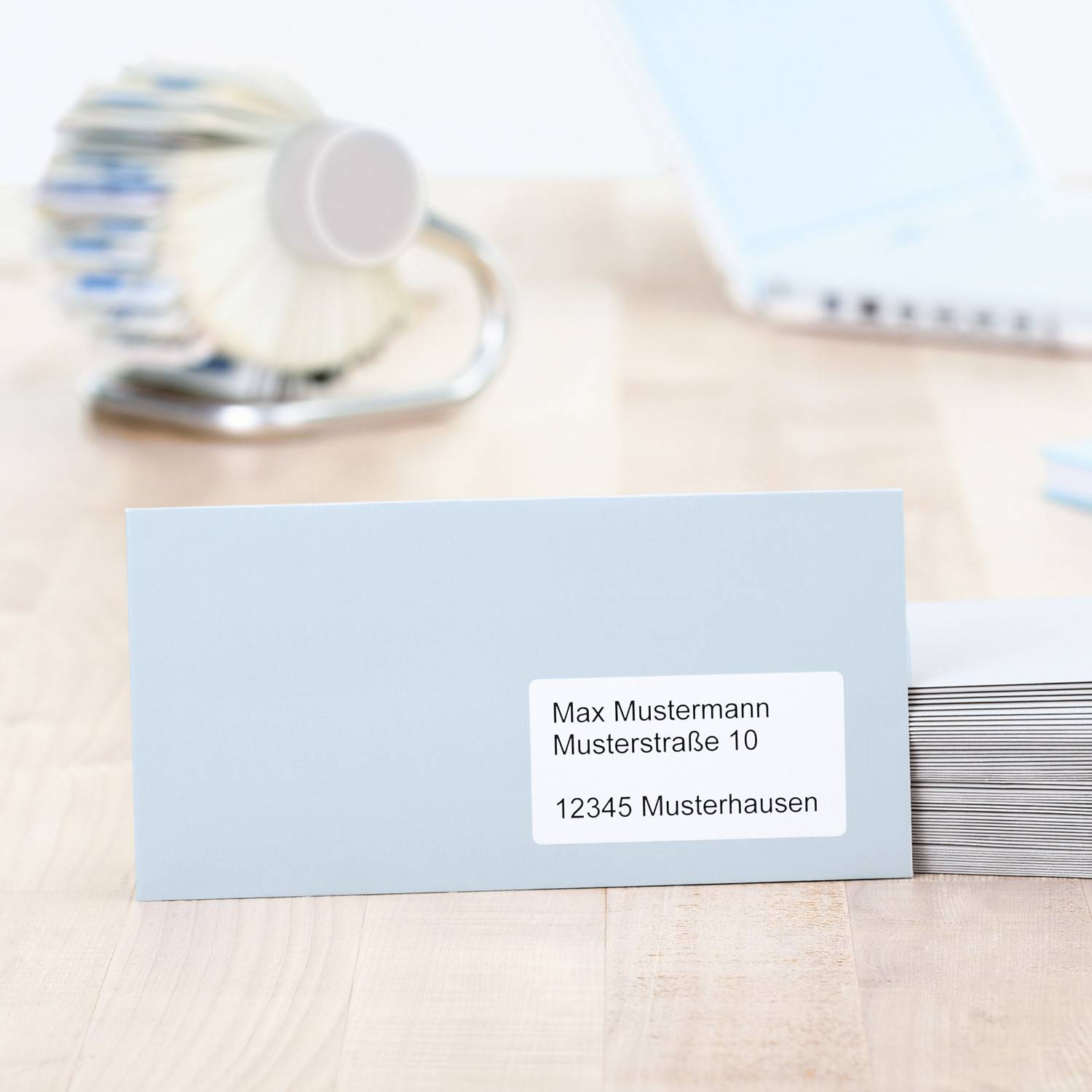 HERMA Special - Papier - matt - permanent selbstklebend - beschichtet - weiß - 88.9 x 46.6 mm - 90 g/m² - 300 Etikett(en) (25 Bogen x 12)