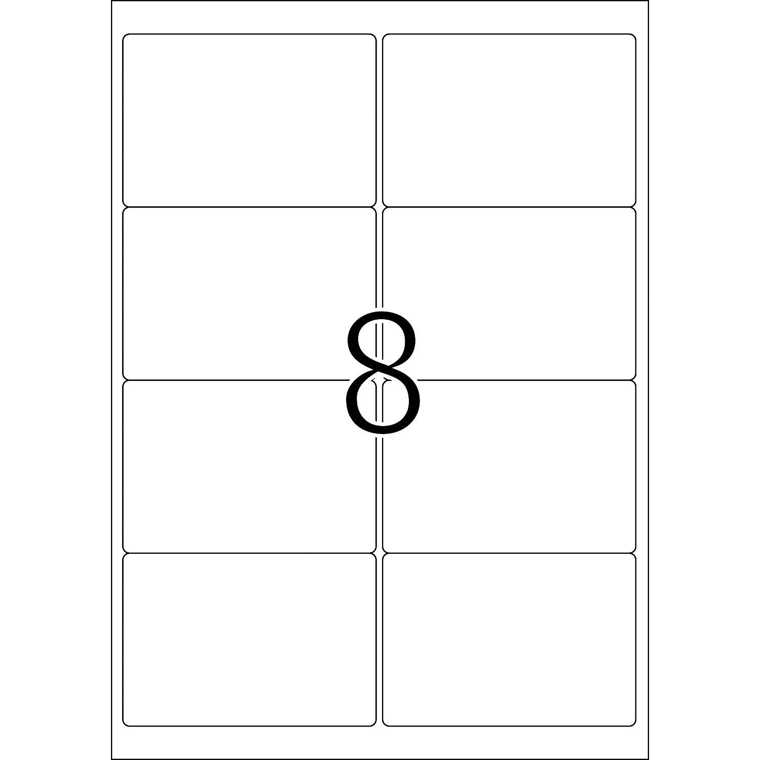 HERMA Premium - Papier - matt - permanent selbstklebend - weiß - 99.1 x 67.7 mm 200 Etikett(en) (25 Bogen x 8)