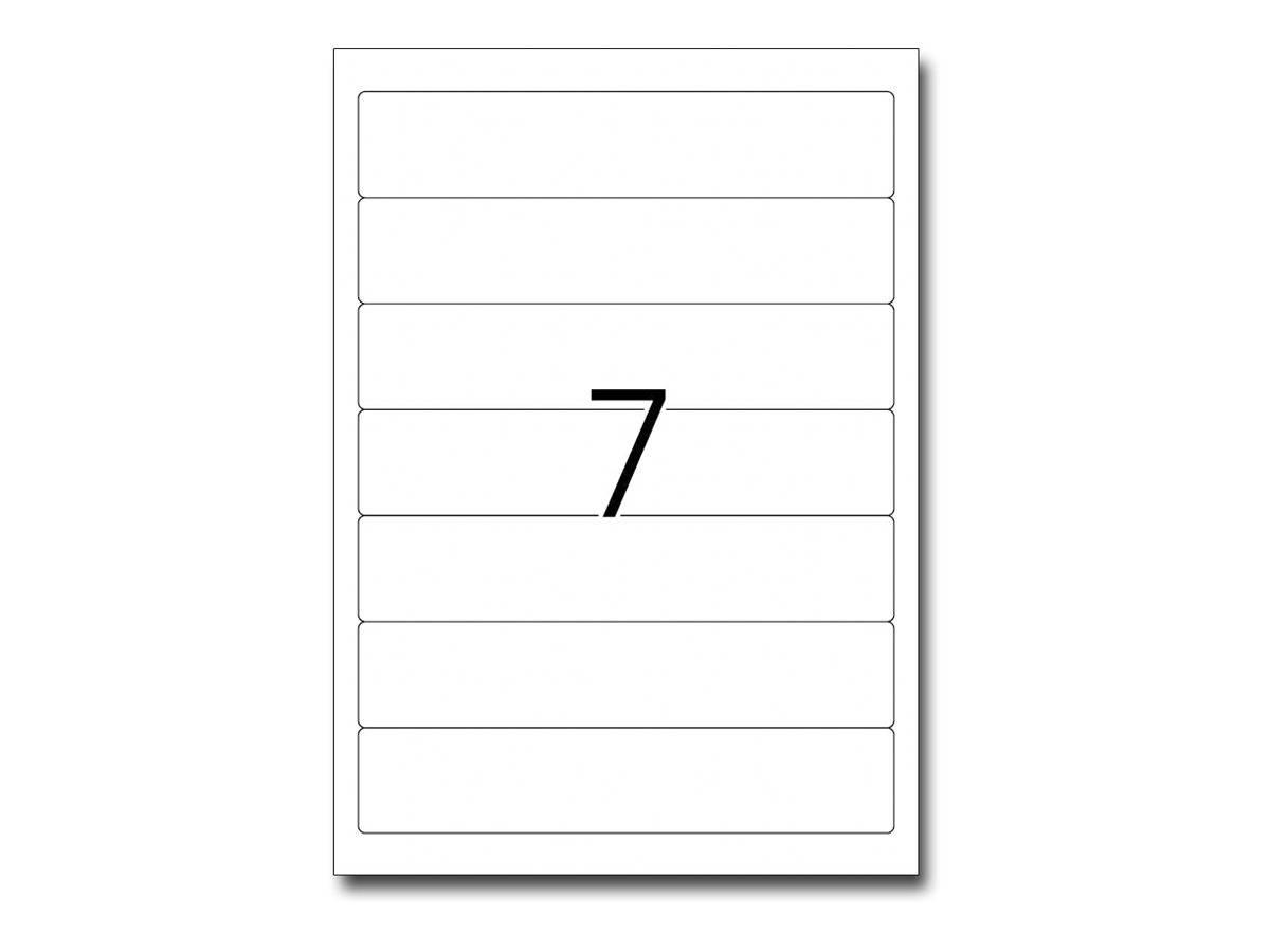 HERMA Special - Papier - matt - permanent selbstklebend - Gelb - 192 x 38 mm 175 Etikett(en) (25 Bogen x 7)