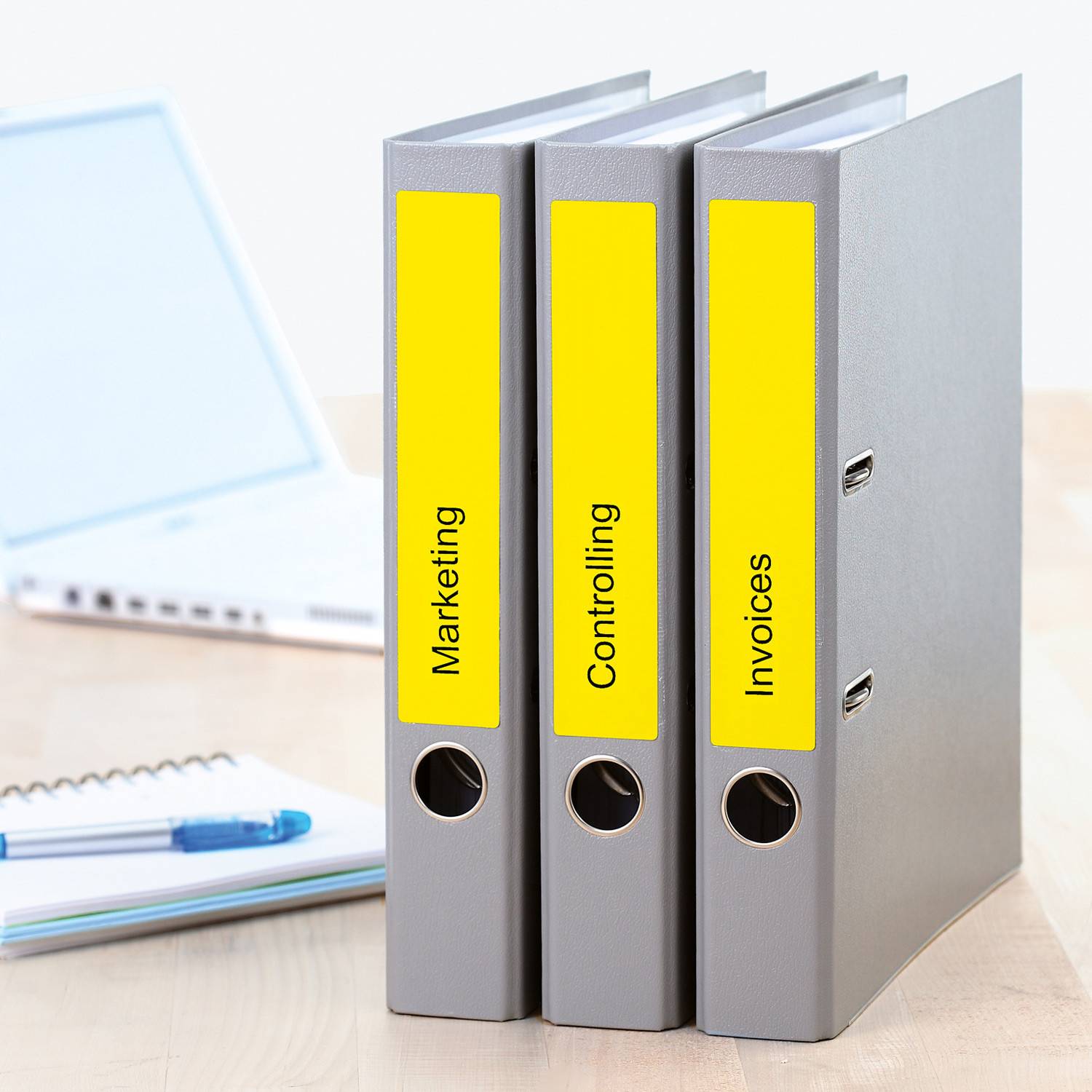 HERMA Special - Papier - matt - permanent selbstklebend - Gelb - 192 x 38 mm 175 Etikett(en) (25 Bogen x 7)