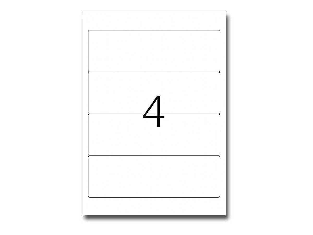 HERMA Special - Papier - matt - permanent selbstklebend - Gelb - 192 x 61 mm 80 Etikett(en) (20 Bogen x 4)