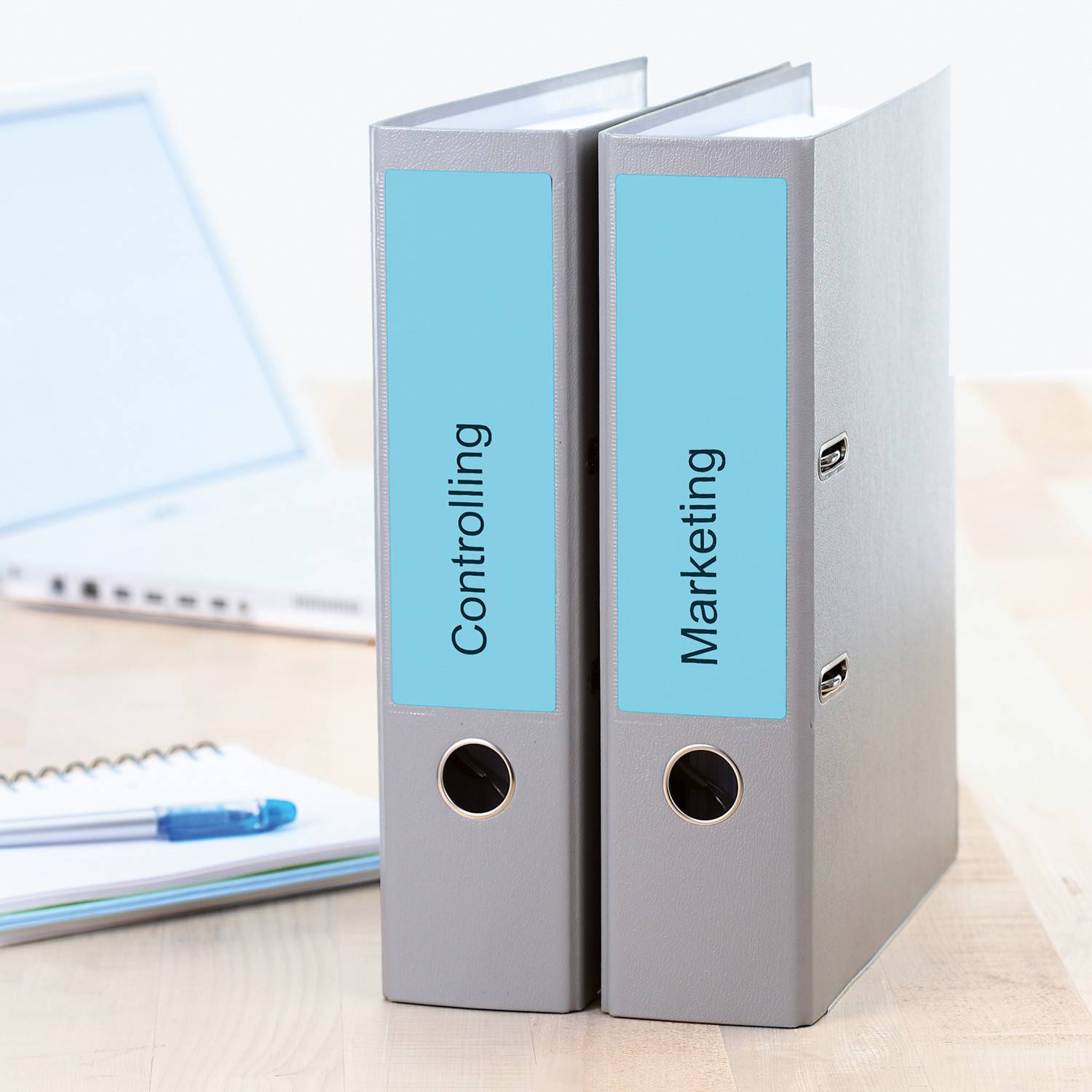 HERMA Special - Papier - matt - permanent selbstklebend - Blau - 192 x 61 mm 400 Etikett(en) (100 Bogen x 4)