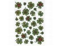 HERMA DECOR stickers shamrocks 3 sheets, A4 sheets, 3 Blätter