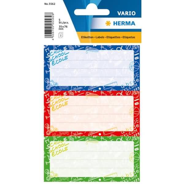 Buchetiketten Vario Schoolydoo 3 Blatt 3 Motive
