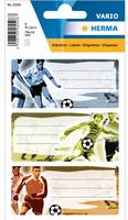 HERMA Football, Mehrfarbig, Rechteck, Dauerhaft, Papier, 9 Stück(e), 3 Stück(e)