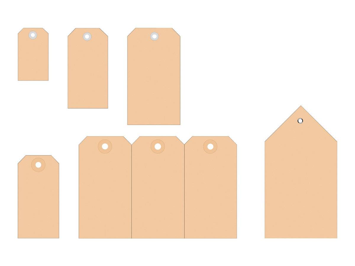 HERMA - Karton - Smooth Brown - 80 x 150 mm 250