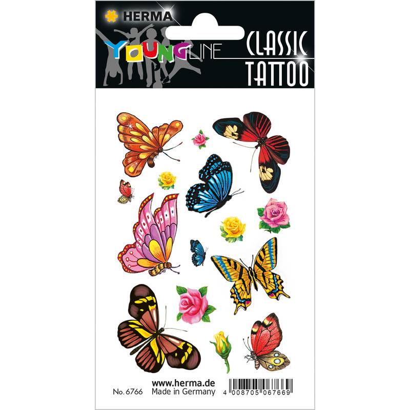 HERMA Tattoo CLASSIC "Colour Schmetterlinge"
