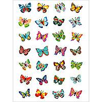 HERMA Decorative label MAGIC butterflies, glittery 1 sheet
