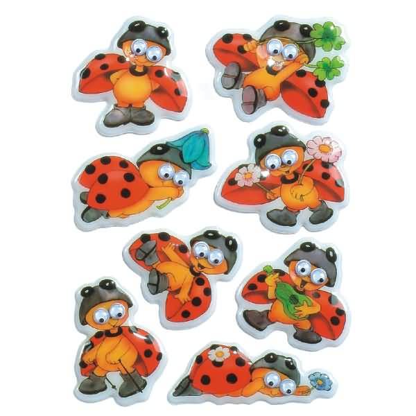 Schmucketiketten Magic Marienkäfer Wackelaugen VE=1 Blatt