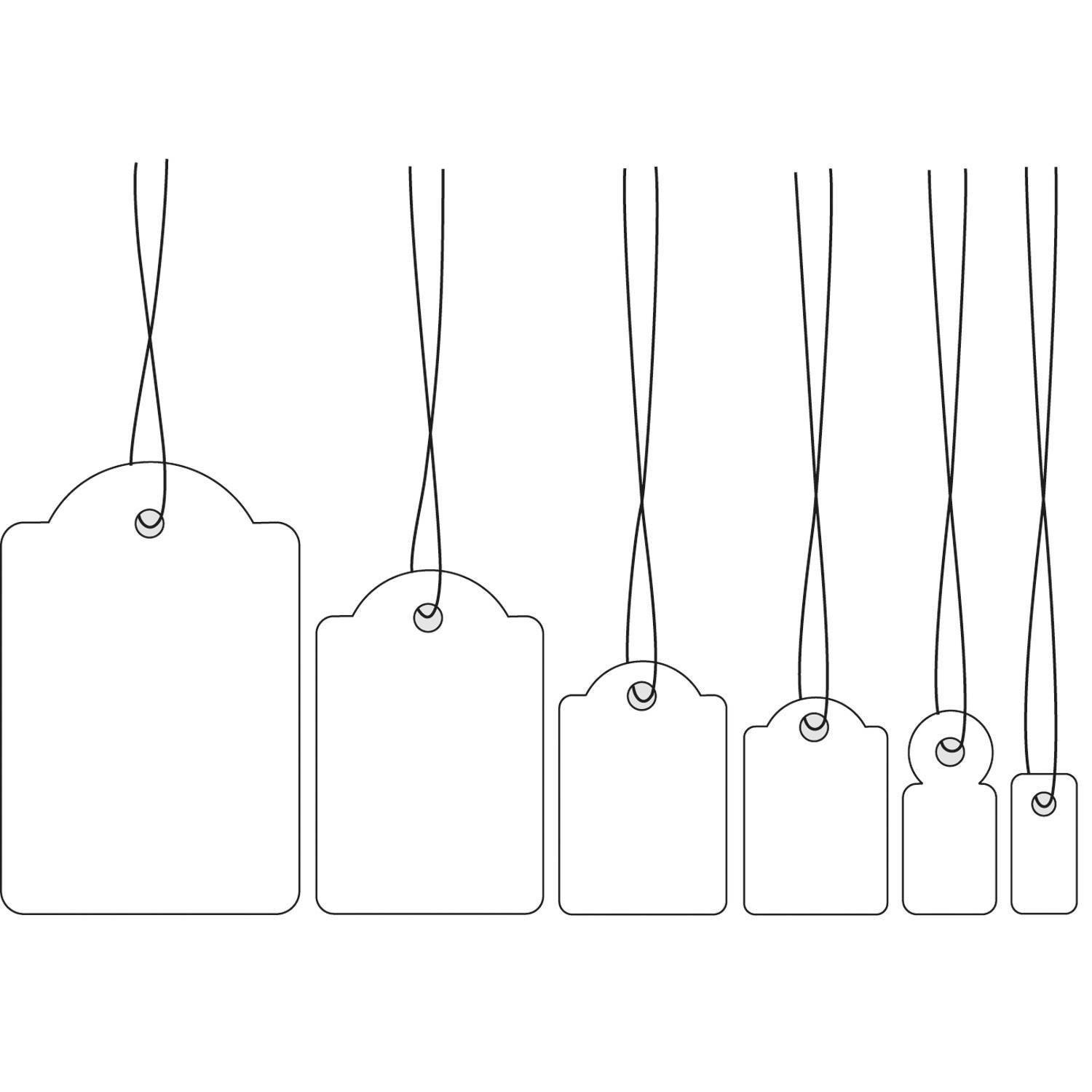 HERMA Strung marking tags - Weiß - 15 x 24 mm