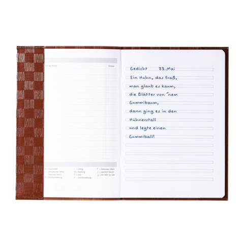 Heftschoner PP A5 gedeckt/braun