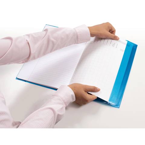 Heftschoner PP A5 transparent/violett, 7486, Herma