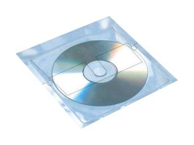 HERMA - CD/DVD-Hülle - Kapazität: 1 CD/DVD - durchsichtig (Packung mit 10)