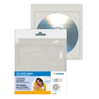 HERMA - CD/DVD-Hülle - Kapazität: 1 CD/DVD - durchsichtig (Packung mit 10) HERMA - CD/DVD-Hülle - Kapazität: 1 CD/DVD - durchsichtig (Packung mit 10)
