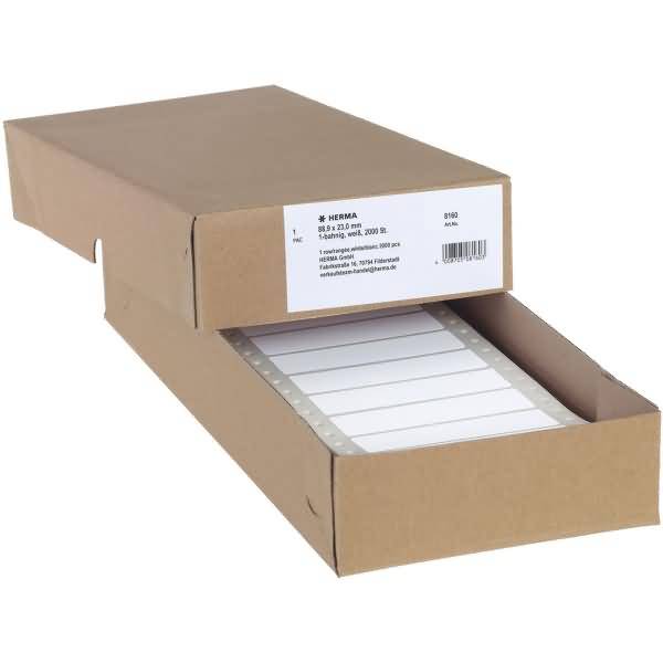 Computeretiketten endlos 88,9x23,0mm 1-bahnig VE=2000 Stück