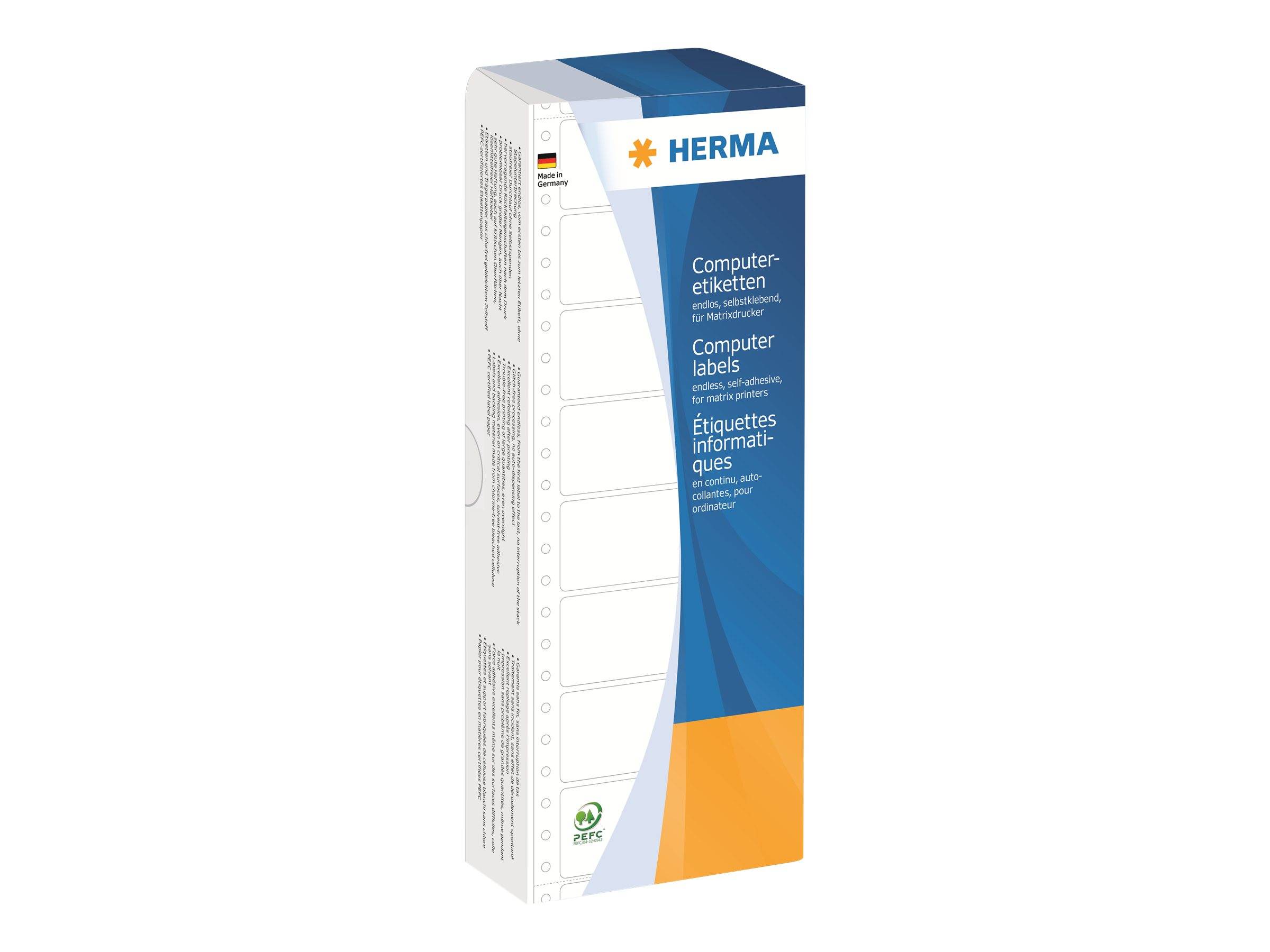 HERMA Computer labels - Papier - matt - permanent selbstklebend