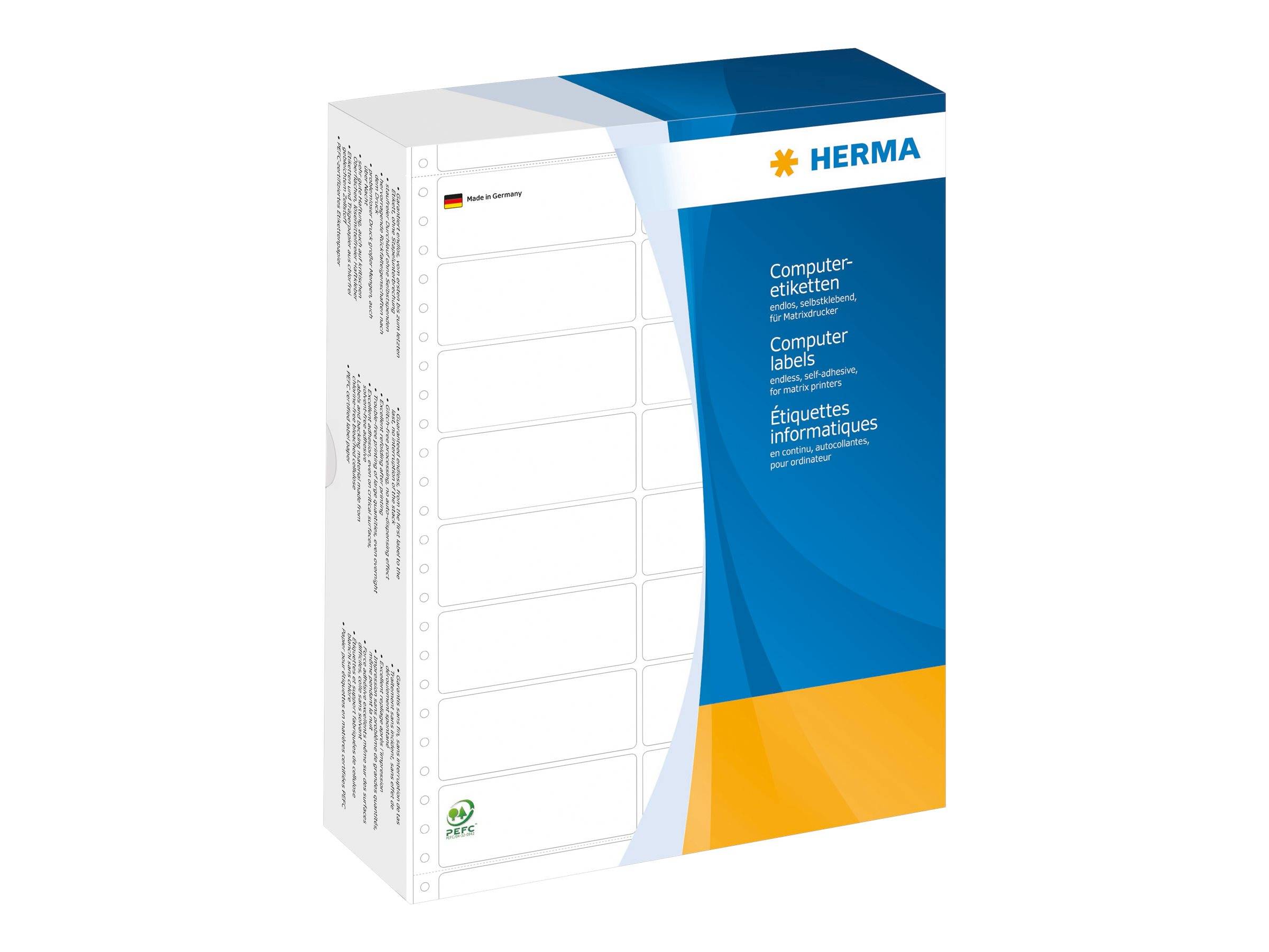 HERMA Computer labels - Papier - matt - permanent selbstklebend