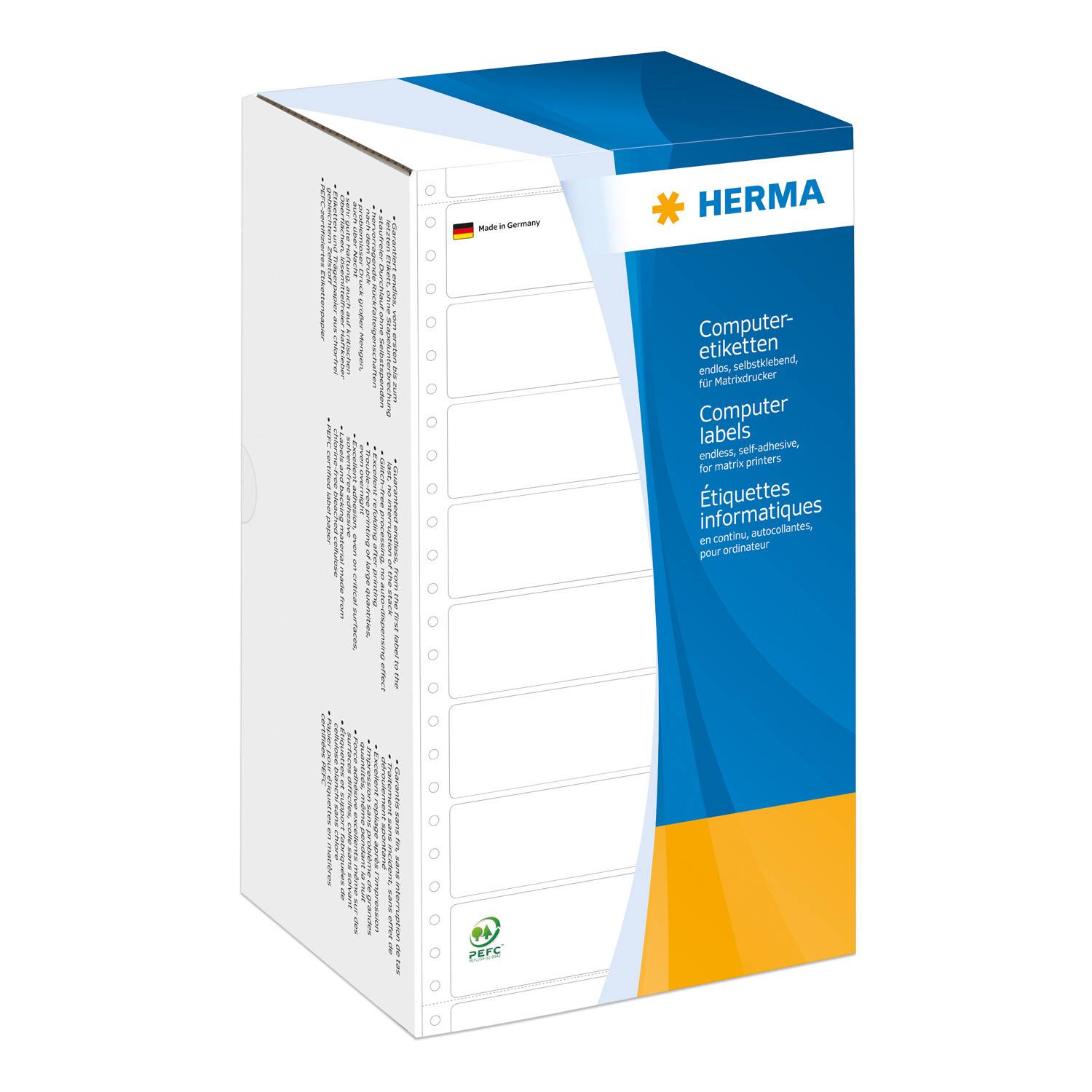 HERMA Computer labels - Papier - matt - permanent selbstklebend