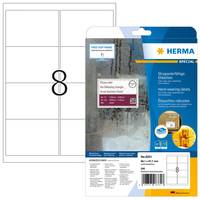 HERMA Special - Polyester - matt - extra stark selbstklebend - weiß - 99.1 x 67.7 mm 200 Etikett(en) (25 Bogen x 8)