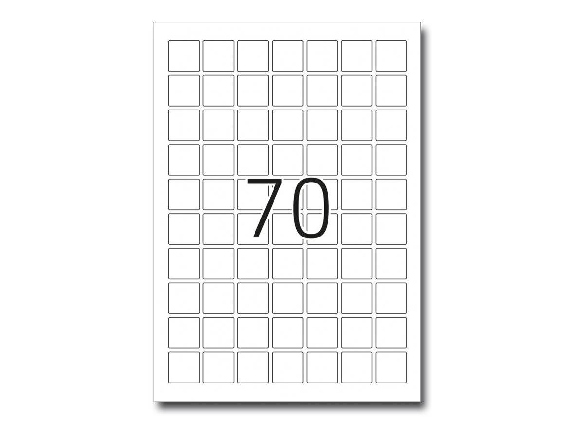 HERMA Special - Matt - selbstklebend - weiß - 24 x 24 mm 1750 Etikett(en) (25 Bogen x 70)