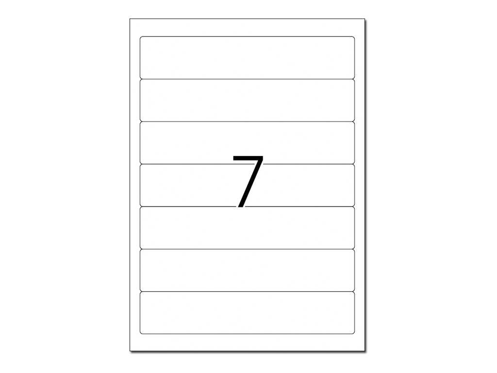 HERMA Special - Papier - matt - permanent selbstklebend - weiß - 192 x 38 mm 70 Etikett(en) (10 Bogen x 7)