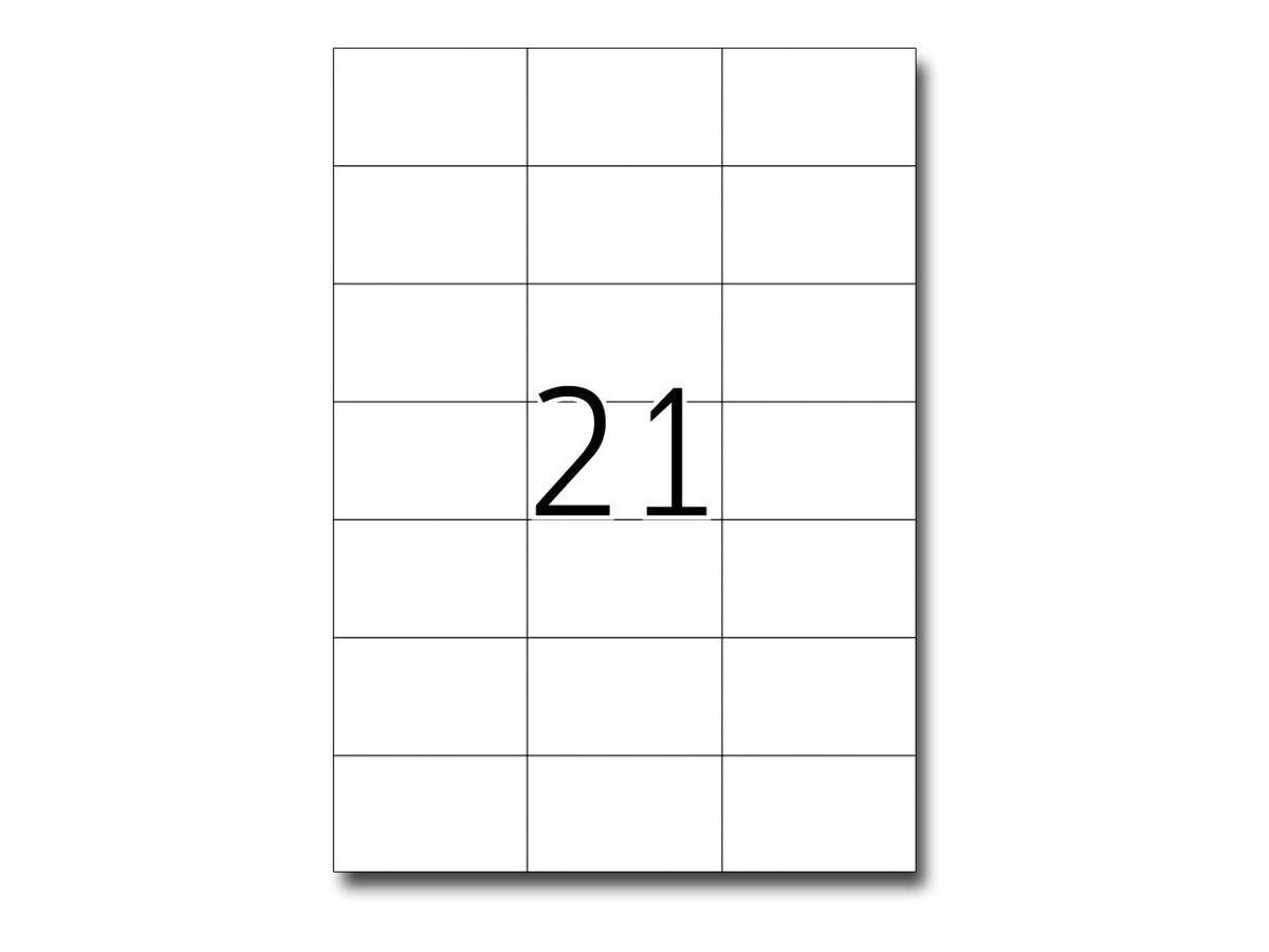 Leere Gitterseite mit der Nummer 21 in großem Schrift zentriert