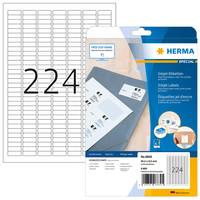HERMA Special - Papier - matt - permanent selbstklebend - beschichtet - weiß - 25.4 x 8.5 mm - 90 g/m² - 5600 Etikett(en