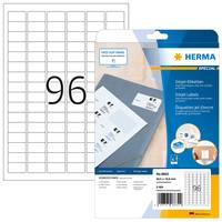 HERMA Special - Papier - matt - permanent selbstklebend - beschichtet - weiß - 30.5 x 16.9 mm - 90 g/m² - 2400 Etikett(en) (25 Bogen x 96)