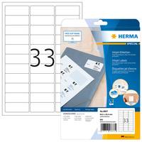 HERMA Special - Papier - matt - permanent selbstklebend - beschichtet - weiß - 63.5 x 25.4 mm - 90 g/m² - 825 Etikett(en