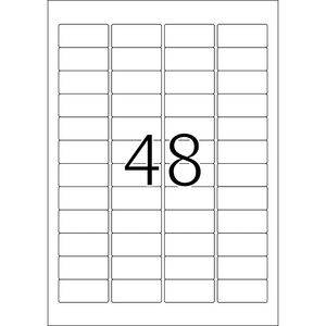 HERMA Special - Papier - matt - permanent selbstklebend - beschichtet - weiß - 45.7 x 21.2 mm - 90 g/m² - 1200 Etikett(en) (25 Bogen x 48)